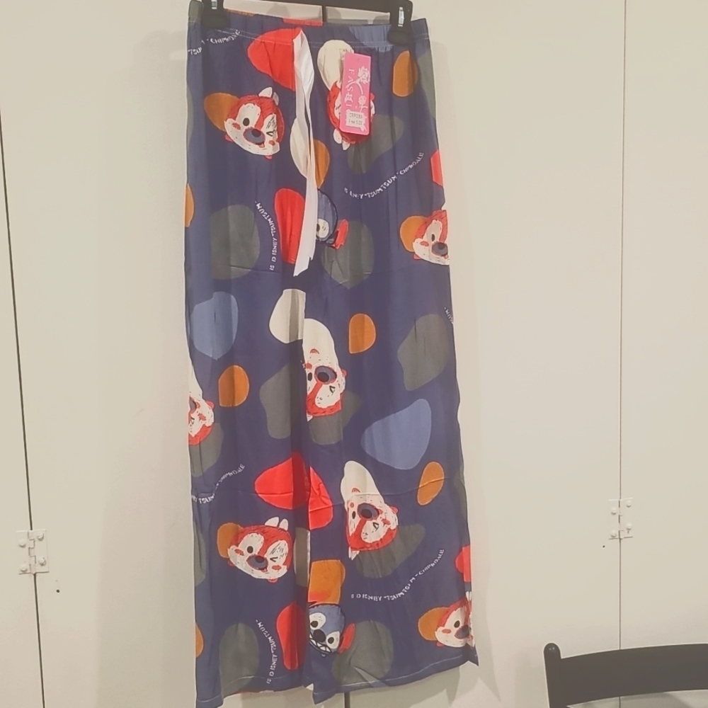 Colorful Cartoon Print Women's Cool & Flowey Viscose Day or Night Summer Pants - Picture 2 of 8